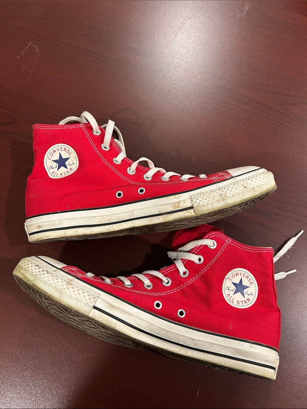 Converse Red High Top Chuck Taylor Sneakers